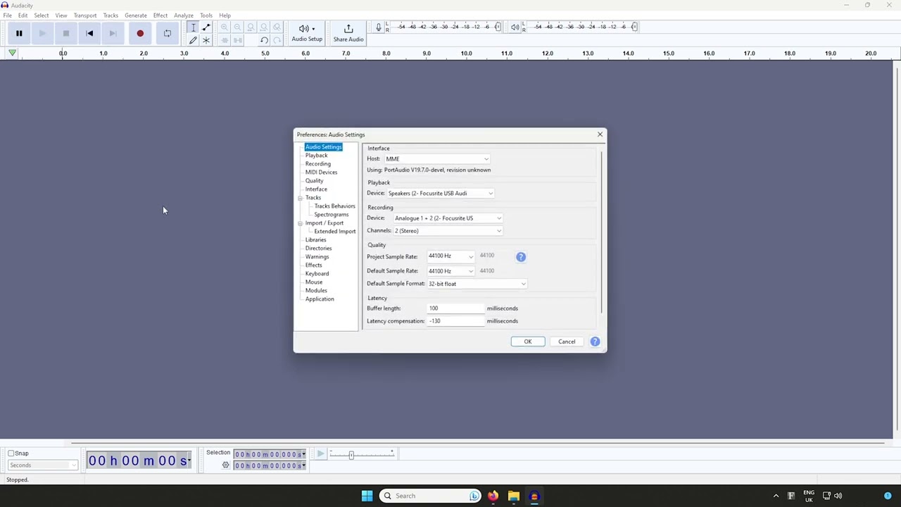 How to Set Scarlett as Your Audio Device in Audacity on Windows π§