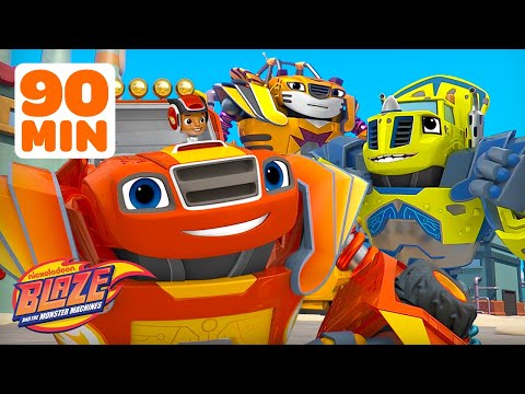 Blaze's Ultimate Transformation Missions & Rescues w/ Zeg & Stripes | Blaze and the Monster Machines