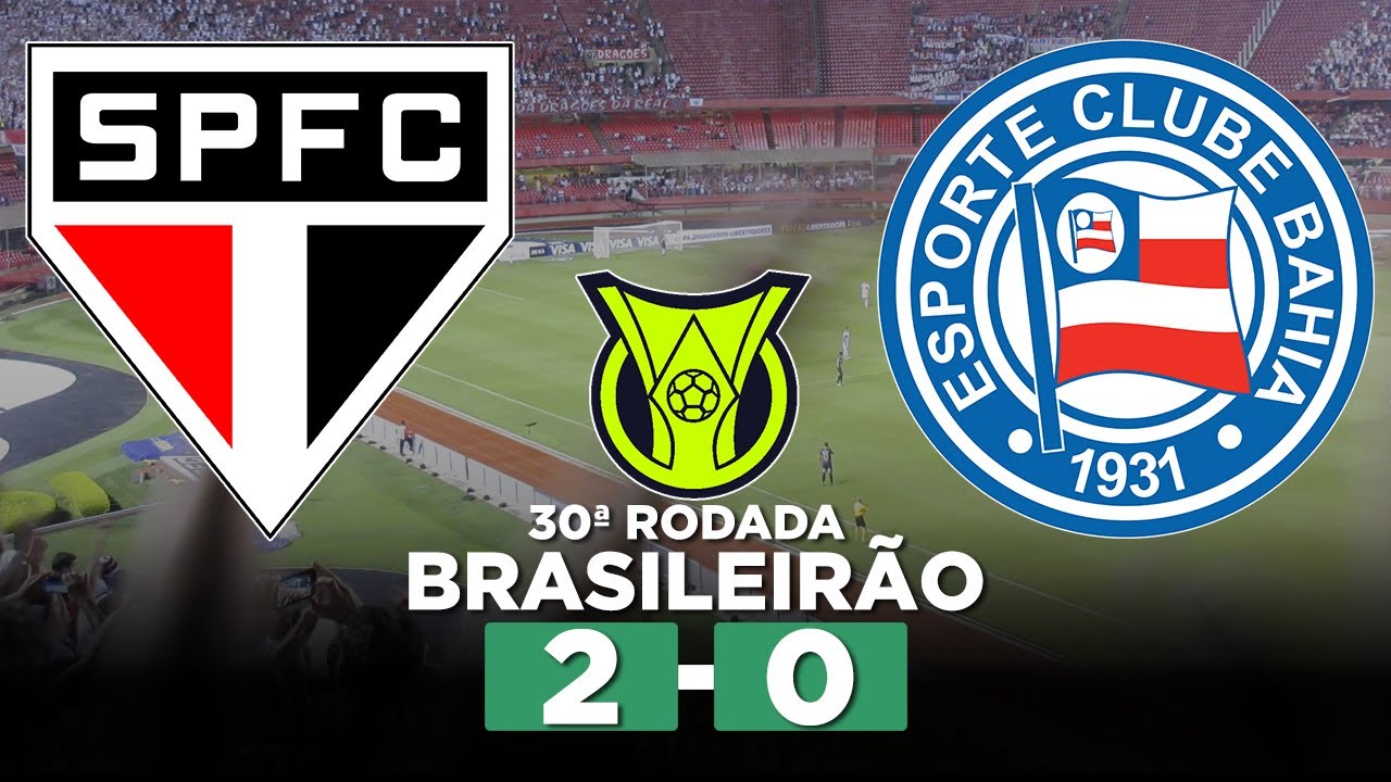 SÃO PAULO VENCE O BAHIA E QUEBRA SEQUÊNCIA NEGATIVA NO BRASILEIRÃO! SÃO PAULO 2 x 0 BAHIA