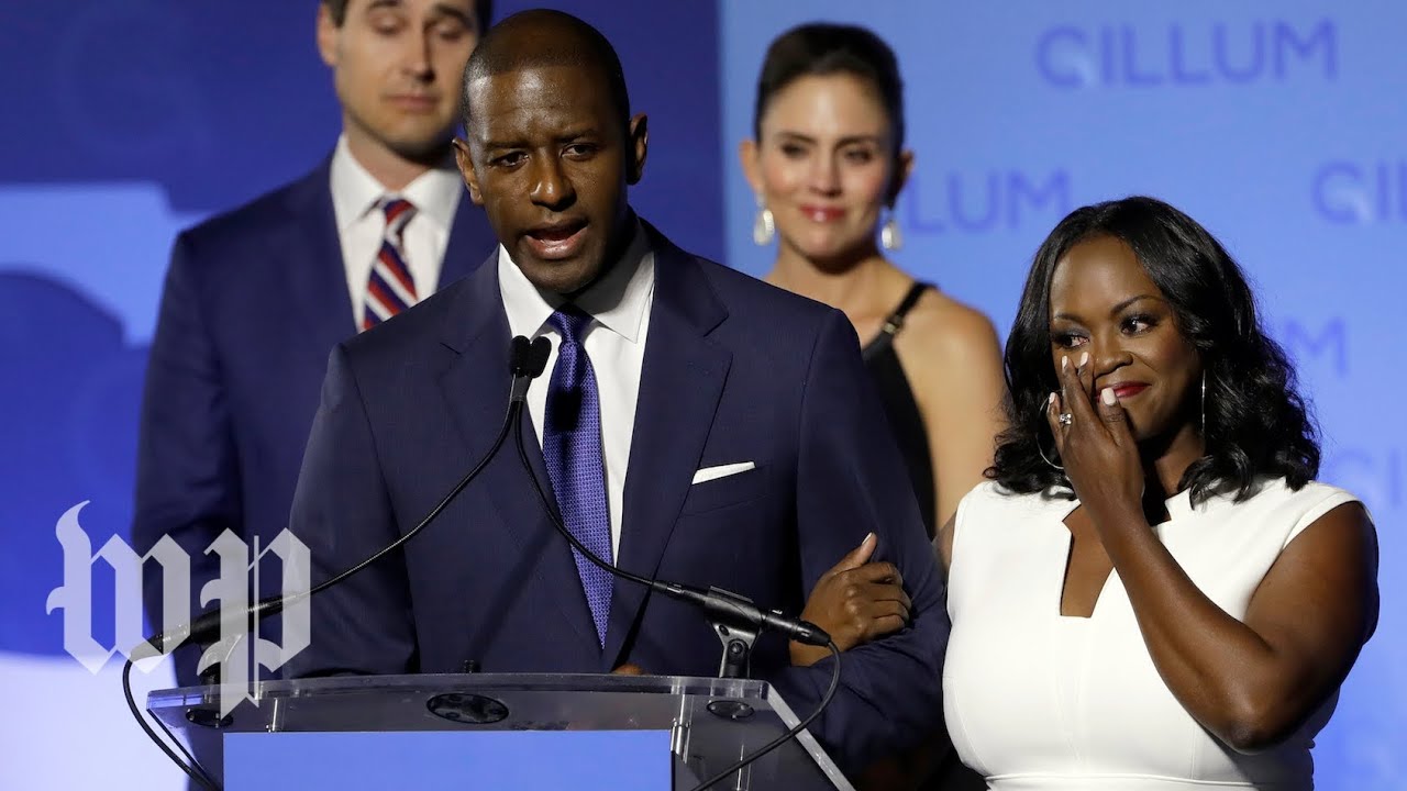 Gillum speaks to media after recount announcement
