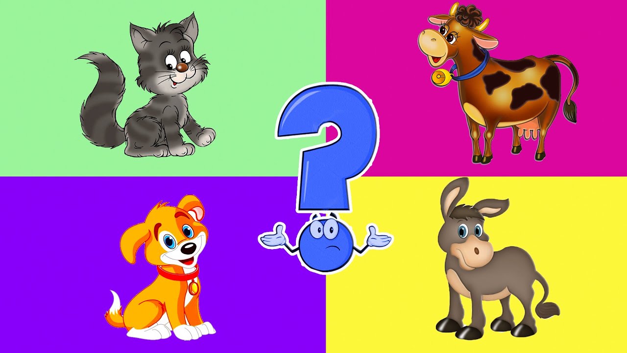 Развивающие тесты и мультики о домашних животных для детей 3-4 лет 🐶