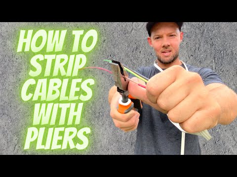 How to strip electrical cables with pliers not strippers