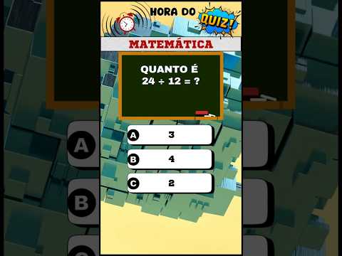 DESAFIO DE MATEMÁTICA!| TESTE SUAS HABILIDADES #quiz #matemática