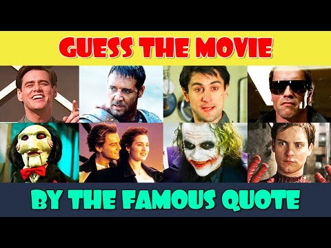 Famous Movie Quotes Quiz | Can You Guess the Movie by the Quote?