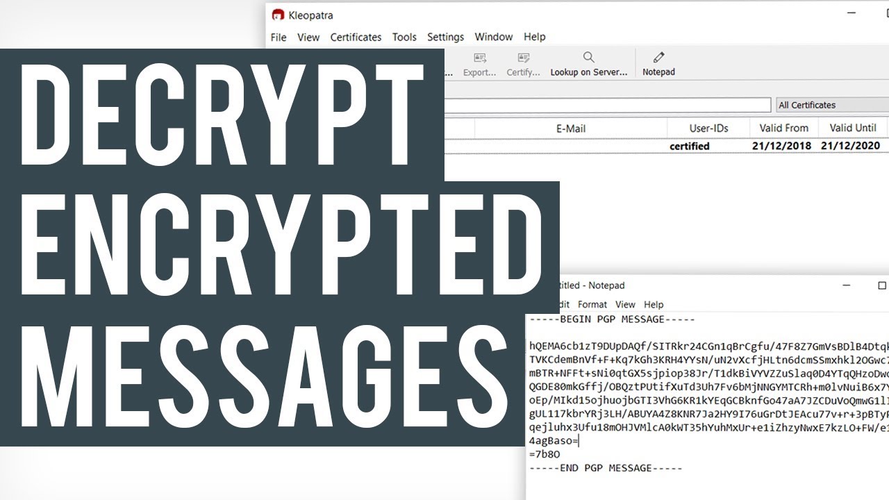 Decrypt PGP Messages Easily with Kleopatra | Step-by-Step Tutorial 🔓