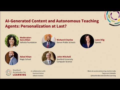 AI-Generated Content and Autonomous Teaching Agents: Personalization at Last?