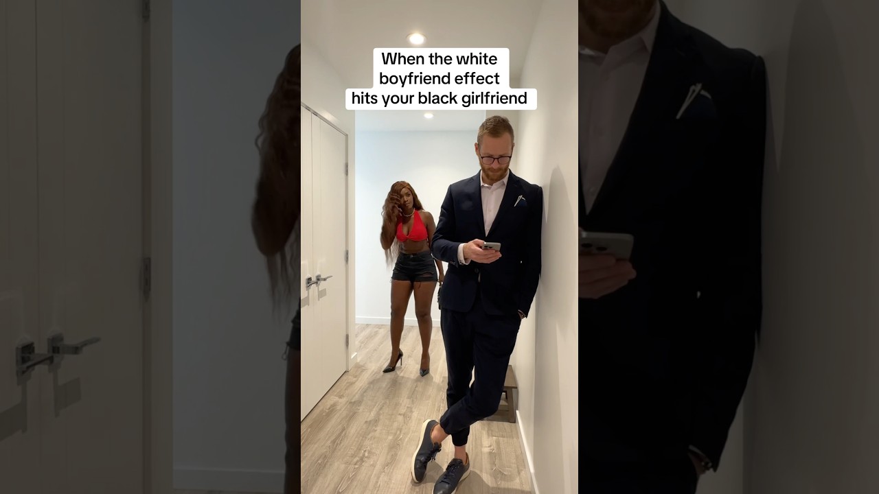 He had no idea 🤷🏾‍♀️ #couple #coupleshorts #reaction #interracial #relationship #couples #bwwm