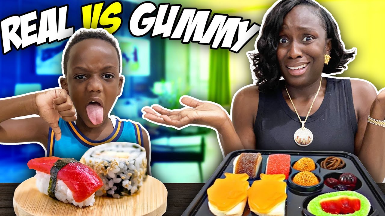 GUMMY Sushi vs Real Sushi 🍣