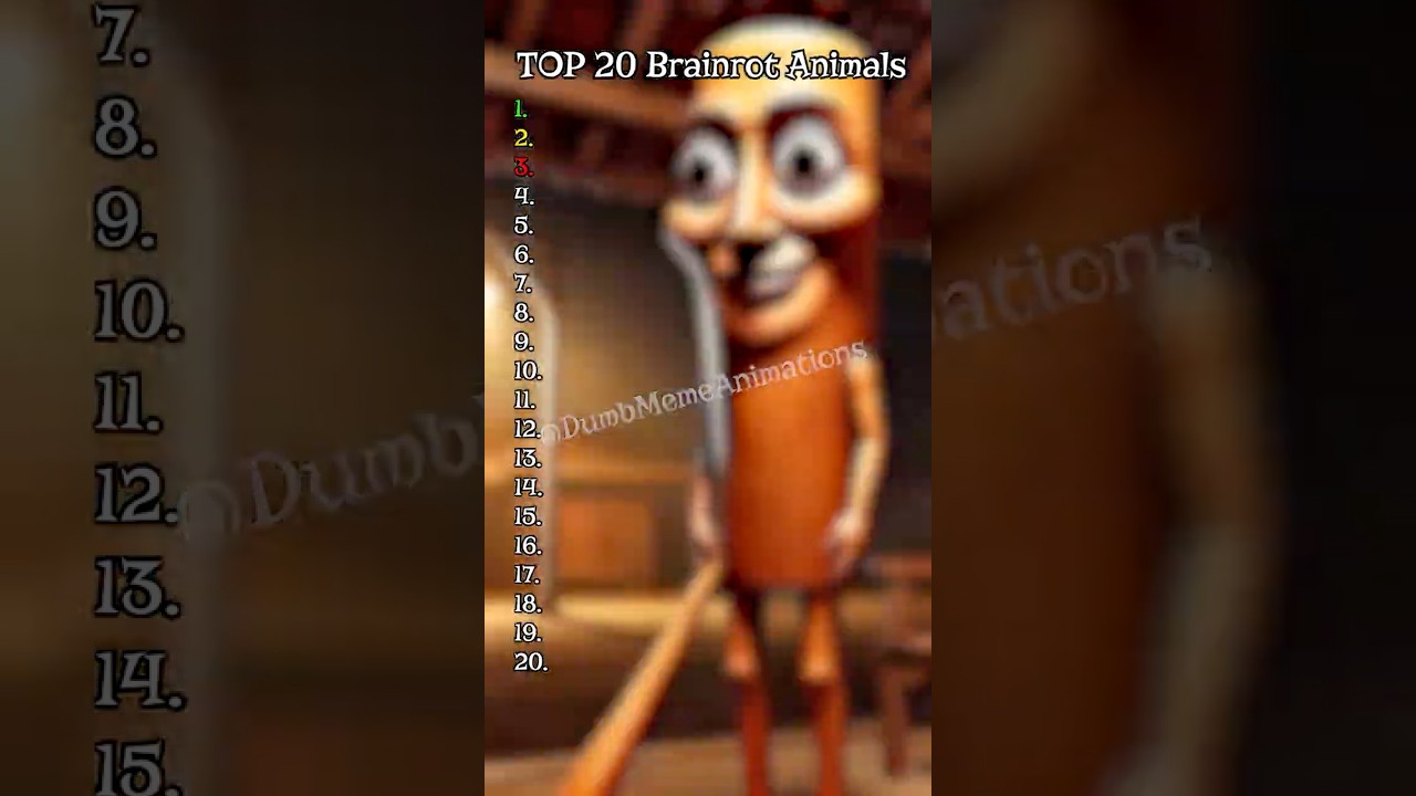 TOP 20 Top 20 Italian Brainrot Animals (Complete List)