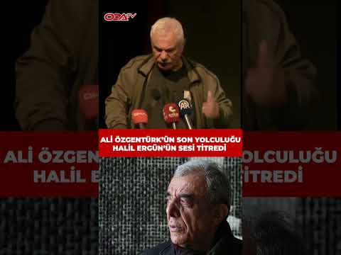 Ali Özgentürk son yolculuğunda. Arkadaşı Halil Ergün'ün konuşurken sesi titredi #shorts #halilergün