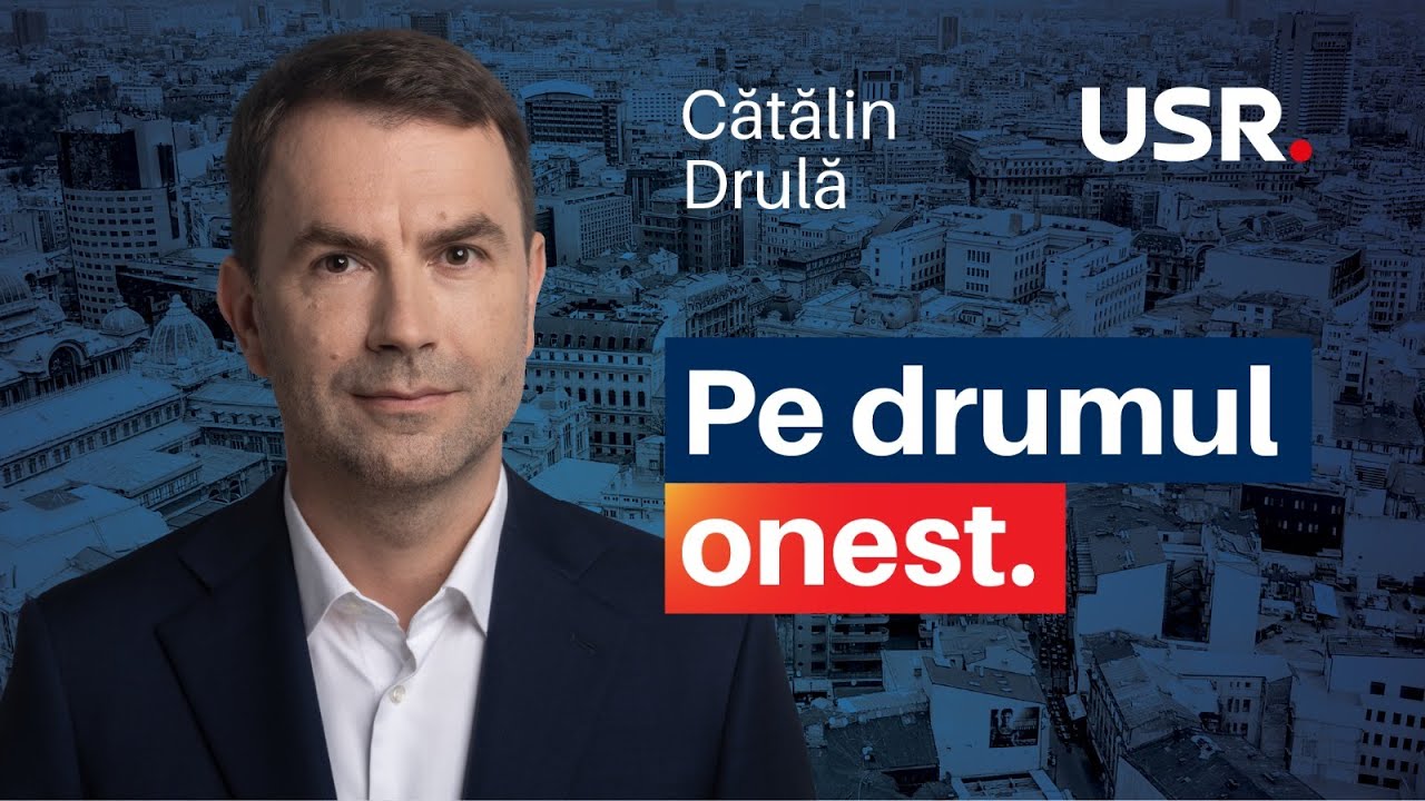 USR îl desemnează oficial pe Cătălin Drulă candidat la Primăria București 🏙️