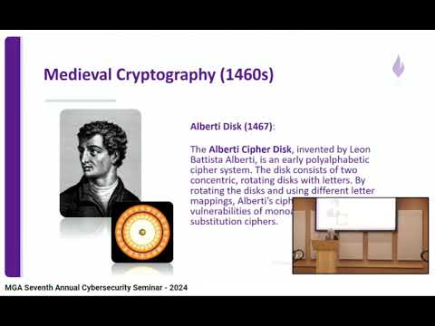 Brief History of Cryptography by Professor Tina Ashford at Middle Georgia State University