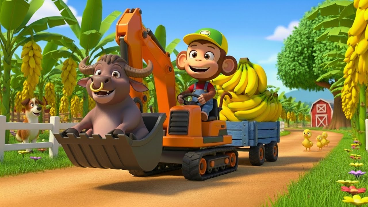 Funny Monkey Farmer Helps His Buffalo Friend | So Cute! 😍