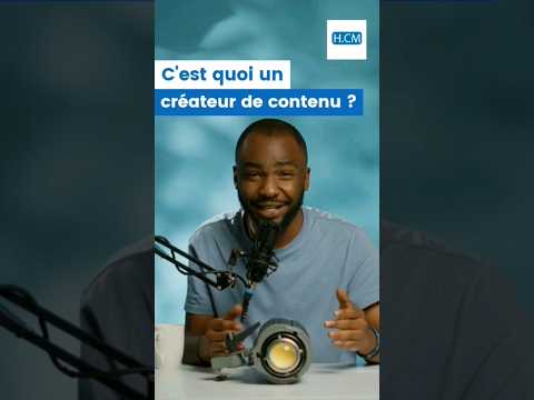 C'est quoi un créateur de contenu ?