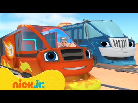 Blaze and the Monster Machines Great Train Race! 🚂 w/ Crusher | Nick Jr.