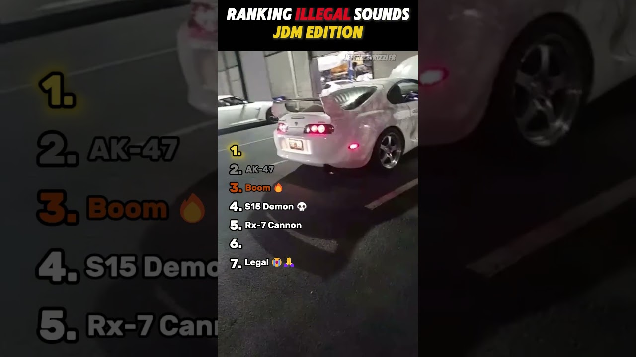 Top 7 Illegal JDM Exhaust Sounds You Must Hear! 🔥