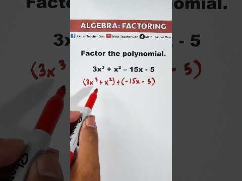 Factoring by Grouping #mathteachergon #algebra #factoring #factoringpolynomials