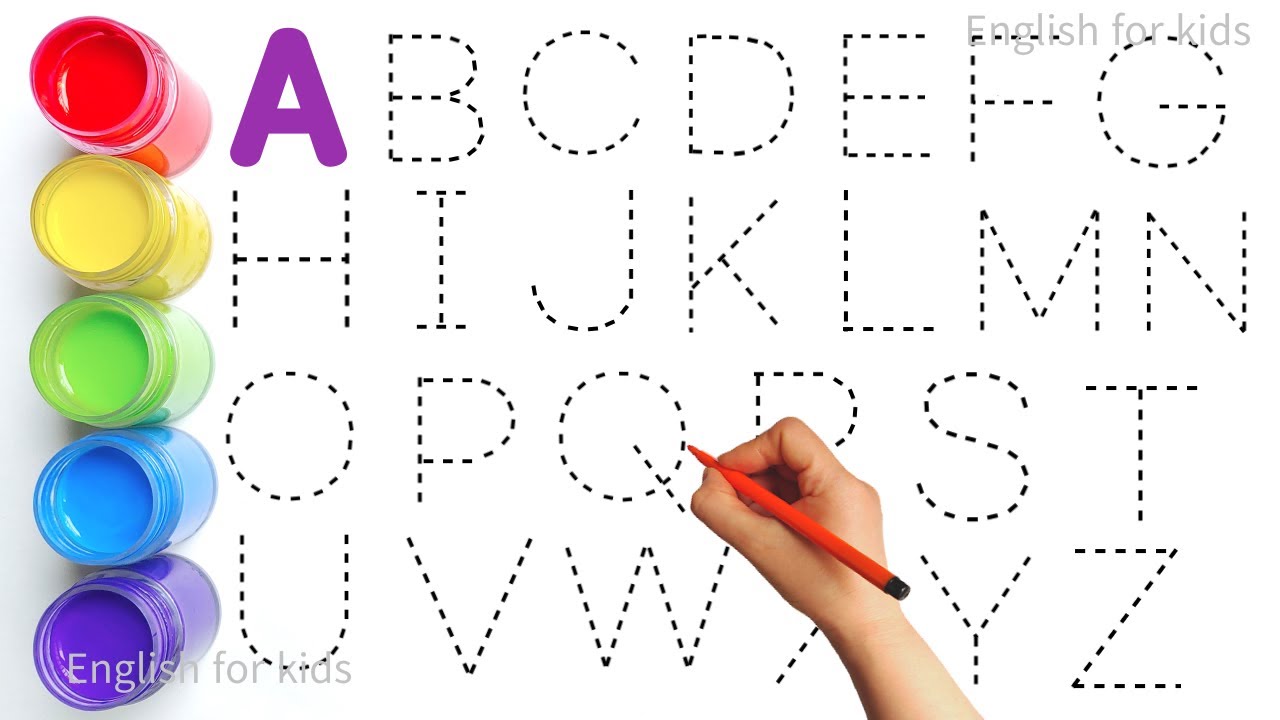 Alphabet and ABC Song Collection with Dotted Line Writing Practice for Toddlers