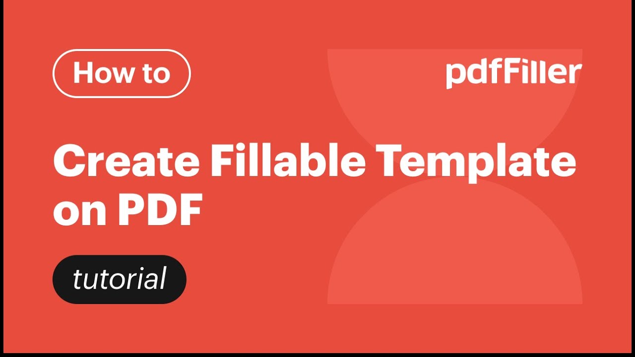 Create Custom Fillable PDF Templates Easily with pdfFiller ✍️