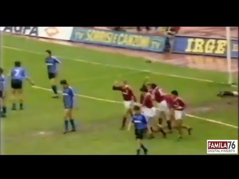 Torino-Pisa 2-1 (Benedetti, Incocciati, Sordo) del 14 Aprile 1990 stadio Comunale, calcio serie B
