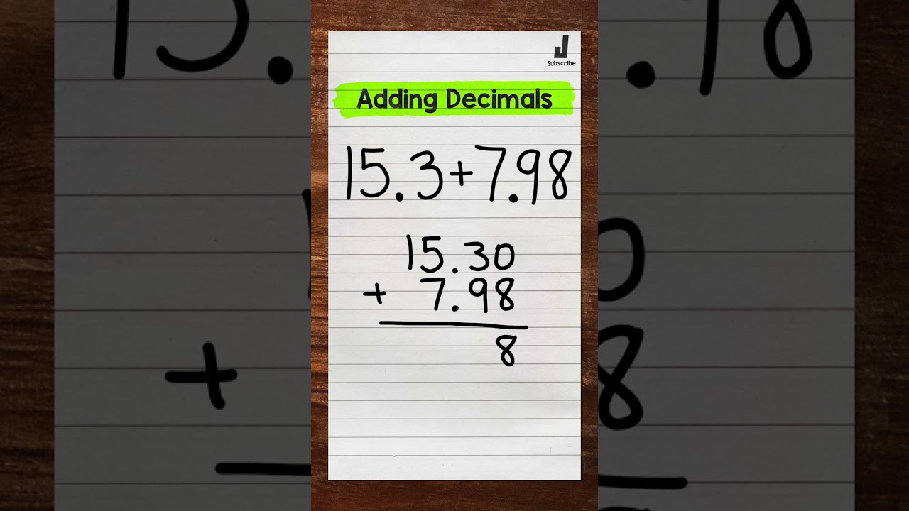 Adding Decimals | Quick Math Tips ✨