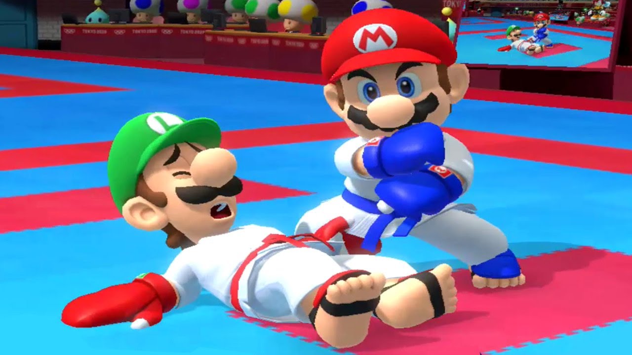 Mario & Sonic Tokyo 2020 Karate Takedown Animations 🥋