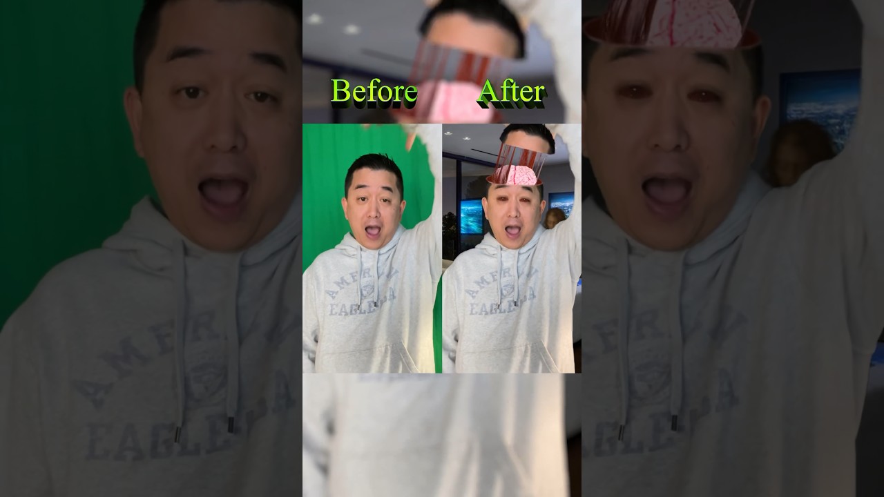 Before & After VFX Tutorial with Greenscreen 🧟‍♂️