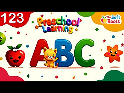 Preschool Learning activities for 3 year olds at home | Learn ABC Phonics Shapes Numbers Colors 🌈