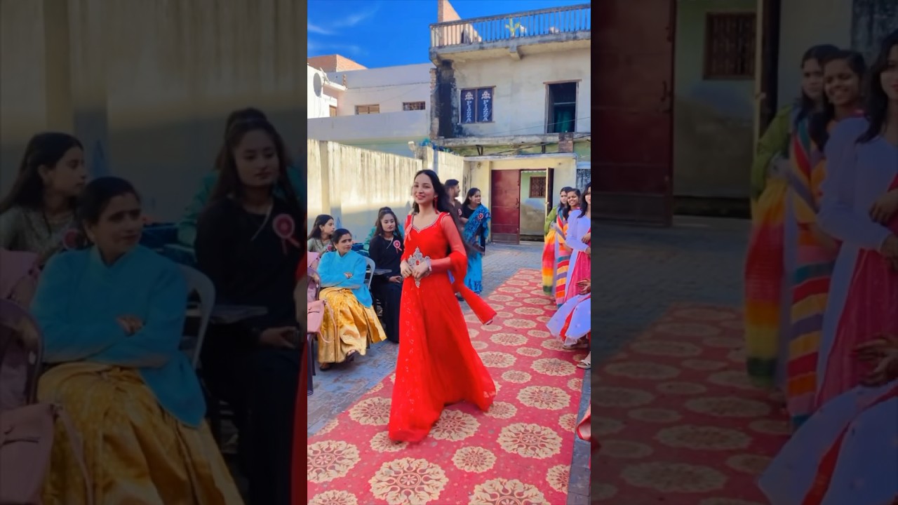 My Farewell Catwalk 😍: Saree or Gown? You Decide! #Shorts