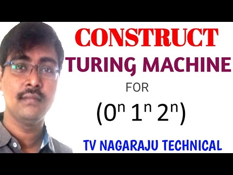 5.4 CONSTRUCT TURING MACHINE FOR THE LANGUAGE L= {0^n1^n2^n } || TOC|| FLAT
