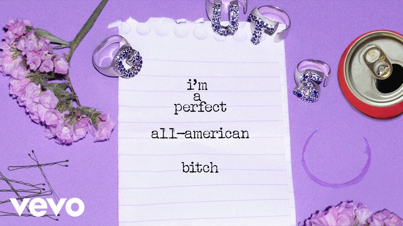 Olivia Rodrigo's 'all-american bitch' – Official Lyric Video 🎶