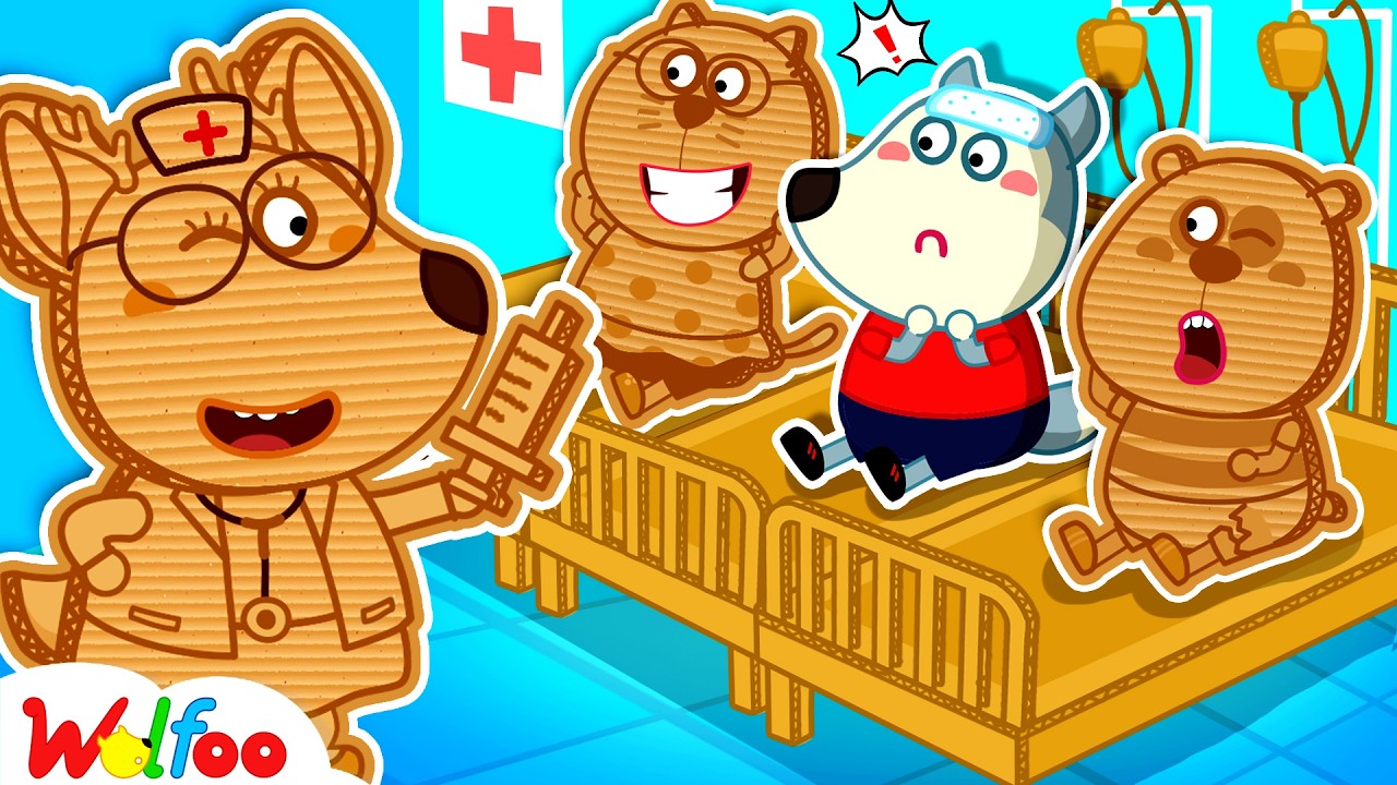Cardboard vs Real Hospital! DIY Challenge 🏥