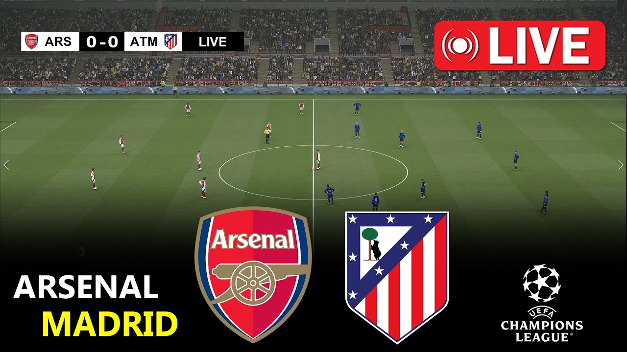 Epic Arsenal vs Atletico Madrid Clash | Champions League 2025/26 | Live Video Game Simulation ⚽