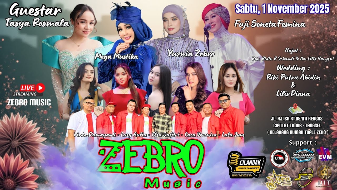 Live Streaming Zebro Music Wedding Celebration | Riki & Lilis | Saturday, Nov 25