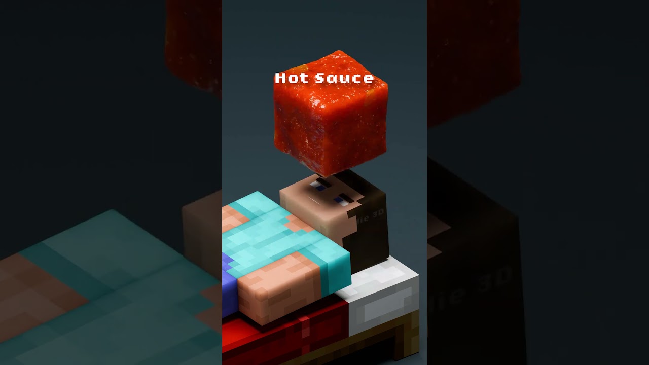 Minecraft Steve vs. Real-Life Fluid Simulations: A 3D Animation Comparison