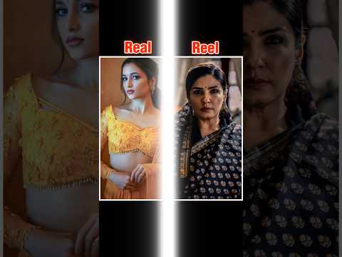 KGF Chapter 2: Reel vs Real Movie cast #cast #kgf #reelvsreal #shorts
