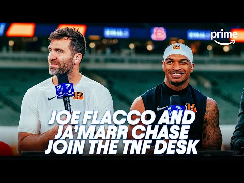 Joe Flacco and Ja'Marr Chase Join the TNF Desk After Win vs. Steelers | Prime Video