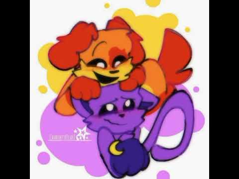 dogday x catnap smilingcritters edit poppy playtime chapter 3 💜💞✨#smilingcritters #edit so cute 😭🥺:)