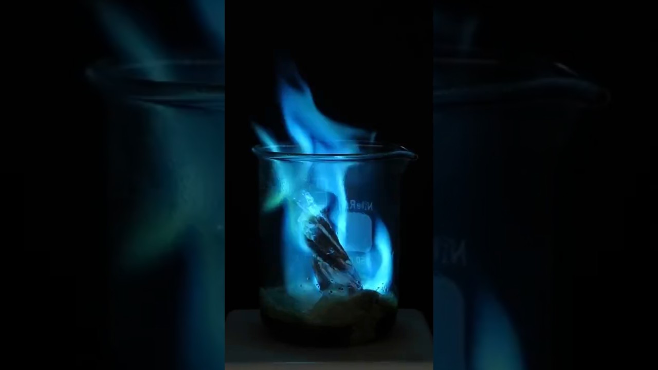 Aluminum & Acid Reaction Creates Dancing Flames🔥