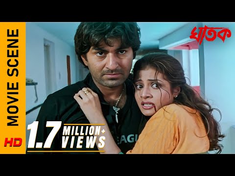 অন্যায়ের সাথে আপোষ নয়! | Movie Scene - Ghatak | Jeet | Koel Mallick | Surinder Films