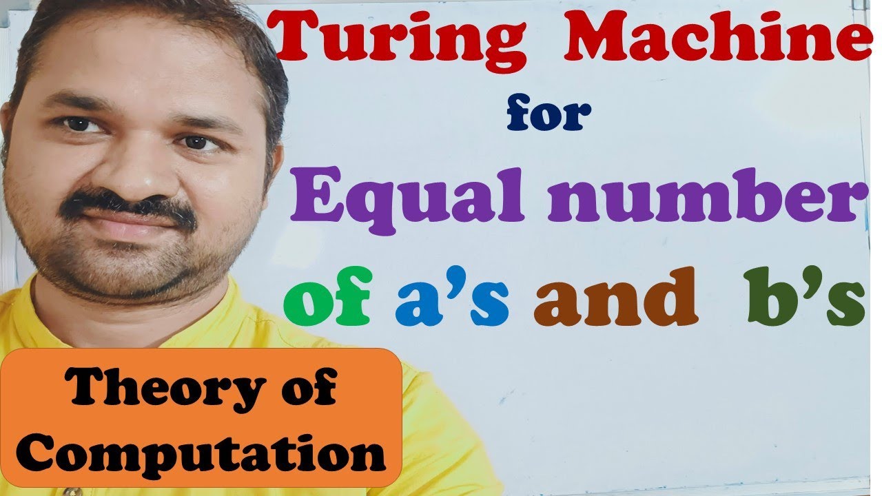 Create a Turing Machine to Check Equal Numbers of 'a's and 'b's π€