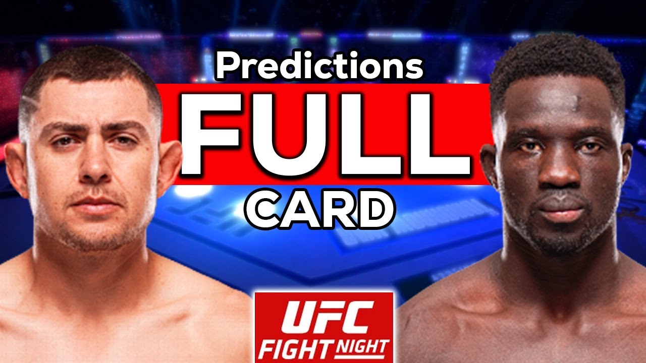 UFC Vegas 110: Garcia vs Onama Full Card Predictions π₯