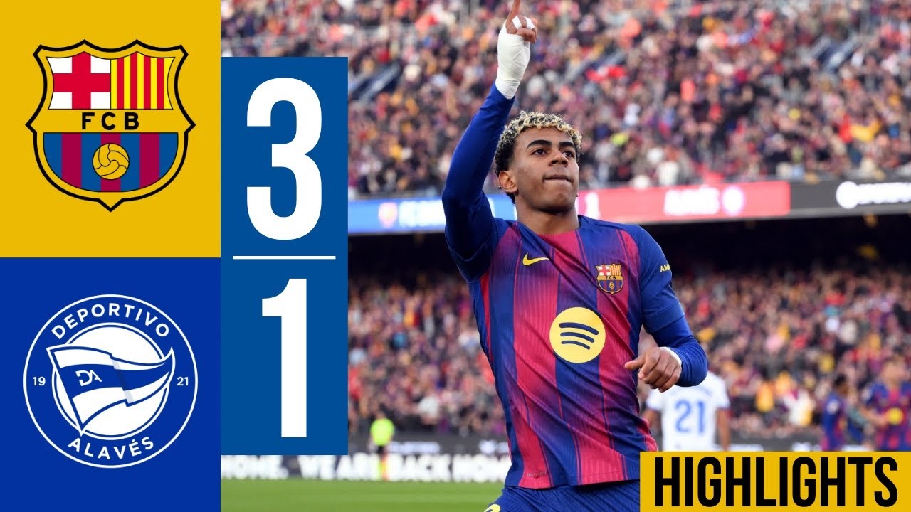 Barcelona 3-1 Alavés: Highlights & Goals ⚽