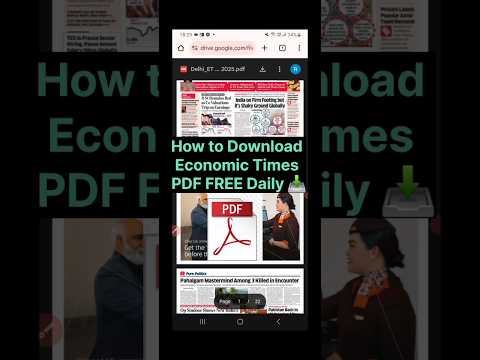 The Economic Times PDF Free Download Ka Asli Tarika! 💯 [July 2025 Updated]