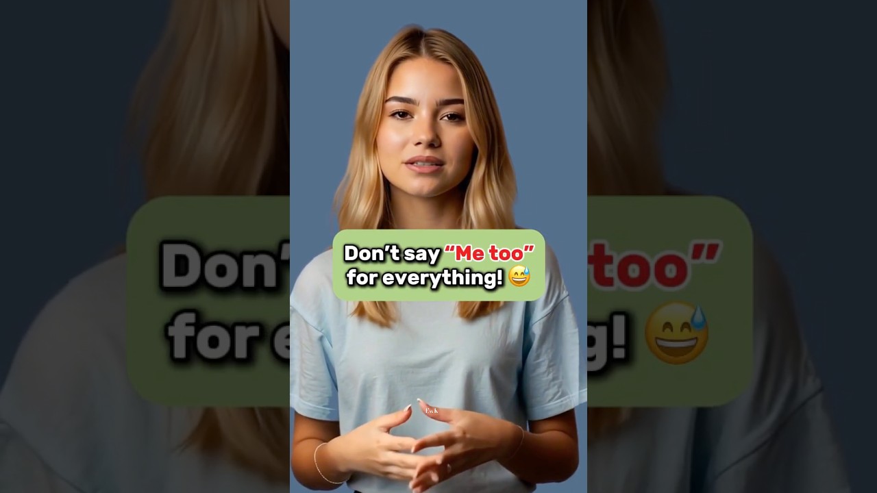 Me Too or Me Neither? 🤔 | Stop Making This Common English Mistake!