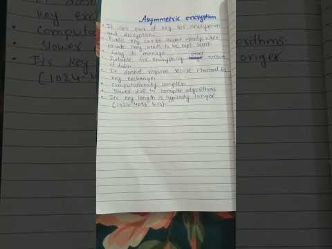Comparison between symmetric and asymmetric encryption #crypto #cryptography #papersolution