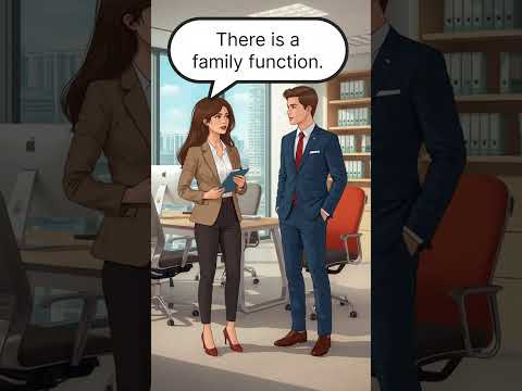 Asking Boss for Leave | Simple English Conversation with Emotions #learnenglish #dailyenglish