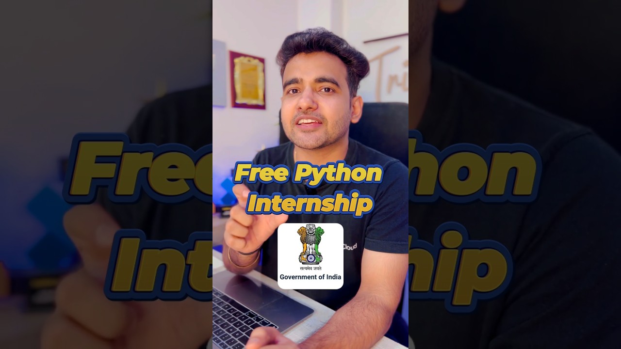 ๐ Free Python Internship 2025 | Govt Certified by Skill India โ Kickstart Your Tech Career Today!