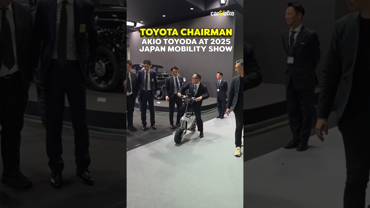 Toyota CEO Akio Toyoda at Japan Mobility Show π