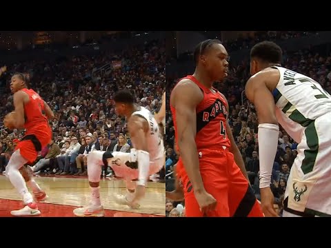 Scottie Barnes sends Giannis flying then flexes in his face after bucket π